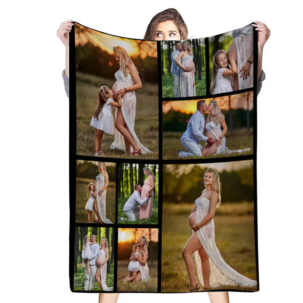 Personalized Photo Blanket – Family Gift