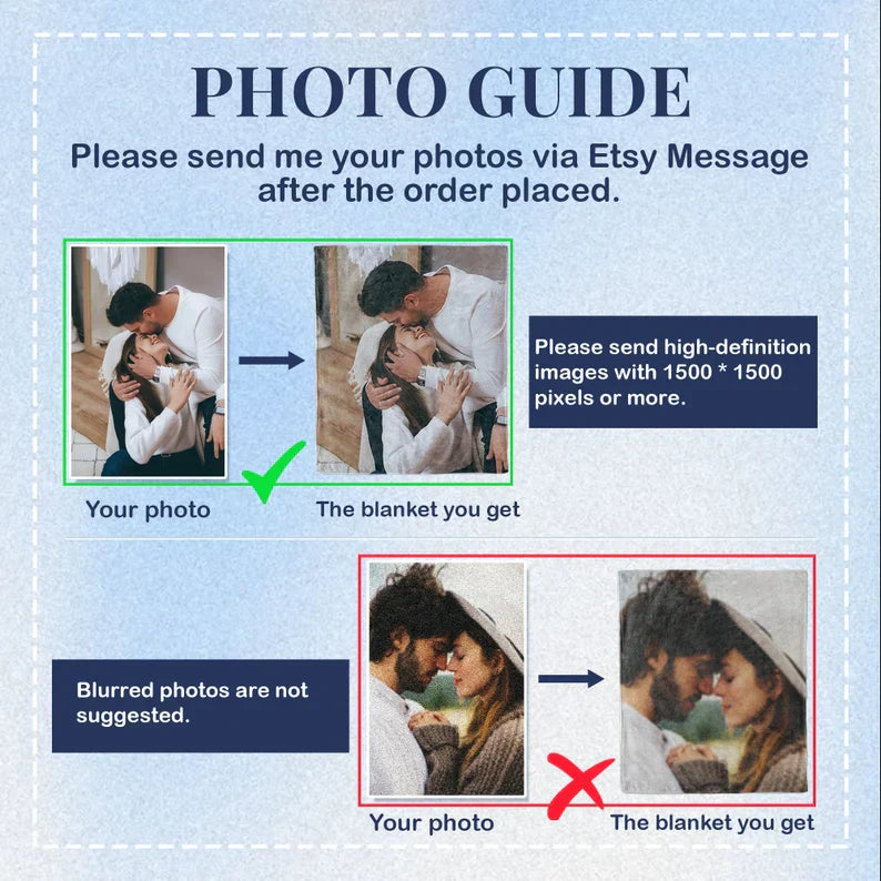 Custom Music and Photo Starlight Blanket A004