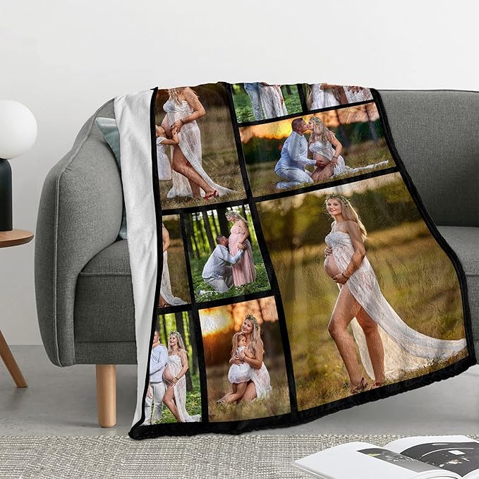 Personalized Photo Blanket – Family Gift