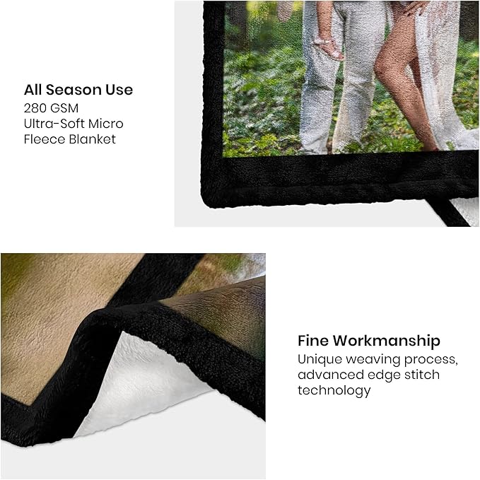 Personalized Photo Blanket – Family Gift