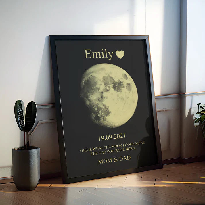 Custom Moon Phase Love Art Frame