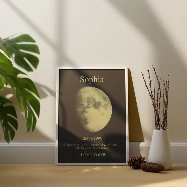 Custom Moon Phase Love Art Frame